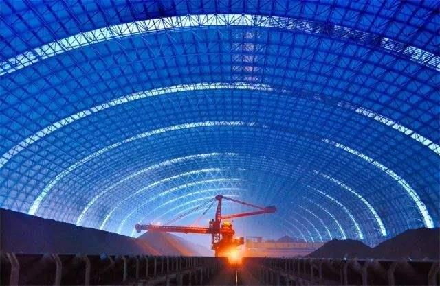 阆中亿优钢构工程师为您解析原料场封闭技术的特点和类型